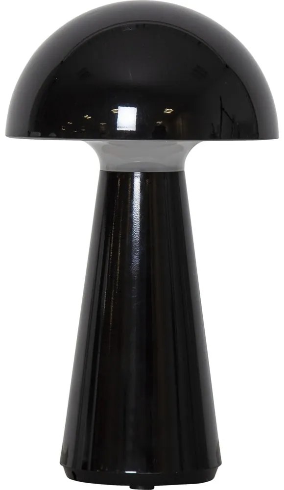 Čierna LED stolová lampa so stmievačom (výška 28 cm) Mushroom – Star Trading