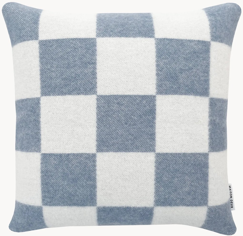 Vlnený poťah na vankúš so šachovnicovým vzorom Level Up