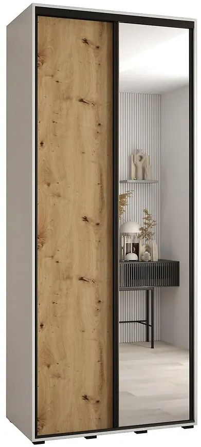 Skriňa 45 Canaris 3 100 biela/artisan/čierna