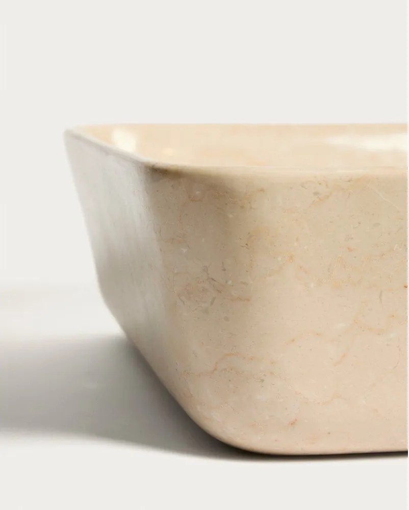 Béžové kamenné umývadlo 55x35 cm Darnen – Kave Home