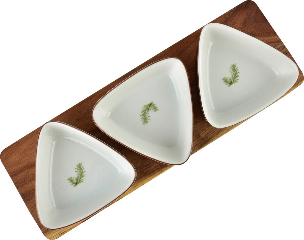 Sada 3 ks servírovacích misek Modern Kitchen I bílá
