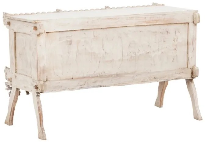 furniture-nabytek.cz - Masívna komoda Damchaya II z mangového dreva, lakovaná, biela