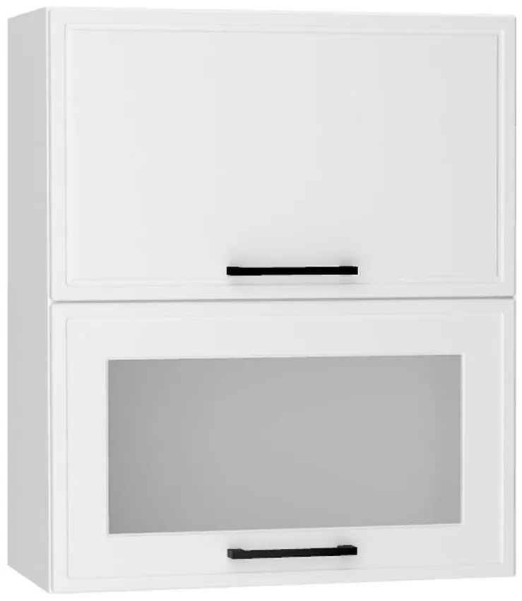 Kuchynská skrinka Emily W60grf/2 Sd biely hrášok mat