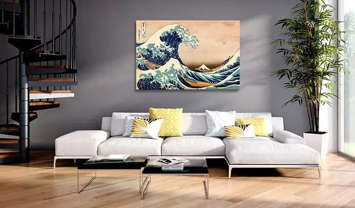 Obraz - The Great Wave off Kanagawa (Reproduction) Veľkosť: 30x20, Verzia: Premium Print