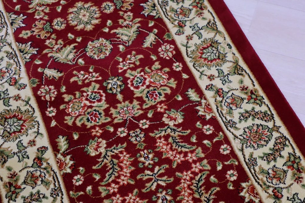 Berfin Dywany, Koberec behúň na mieru Anatolia 5378 B (Red), šíre 80 cm, červená, chodba / predsieň