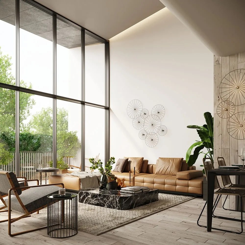 Čierne stropné svietidlo ø 30 cm Soho - Sollux