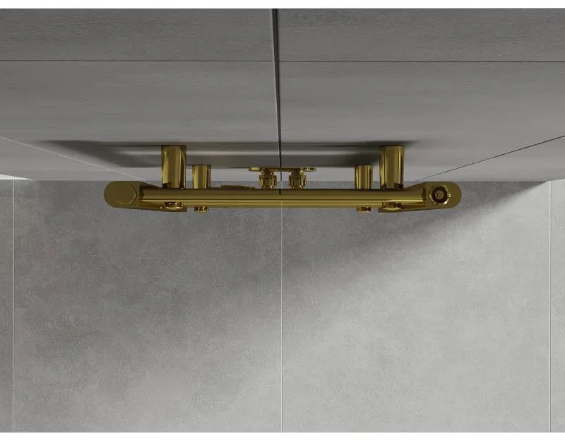 Mexen Hades, vykurovacie teleso 800x400 mm, 249 W, zlatá lesklá, W104-0800-400-00-50