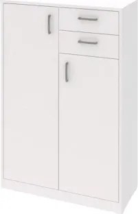 Vysoká kombinovaná komoda Mega 58, biela%