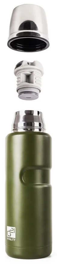 Termofľaša G21 na pitie, 500 ml, khaki zelená 60022402