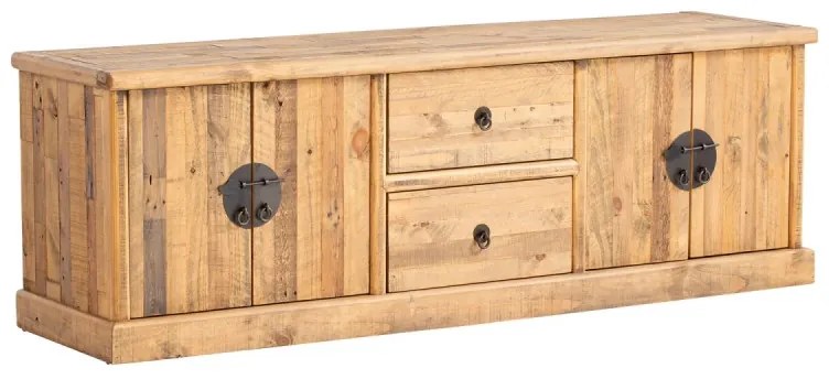 furniture-nabytek.cz - Masívny TV stolík Laredo z borovice, lakovaný, prírodná farba