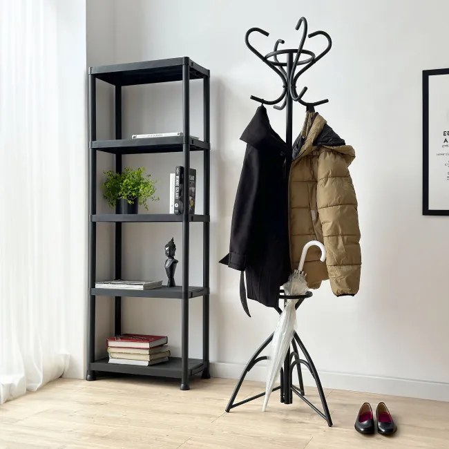 Stojanový vešiak LIVIO čierny