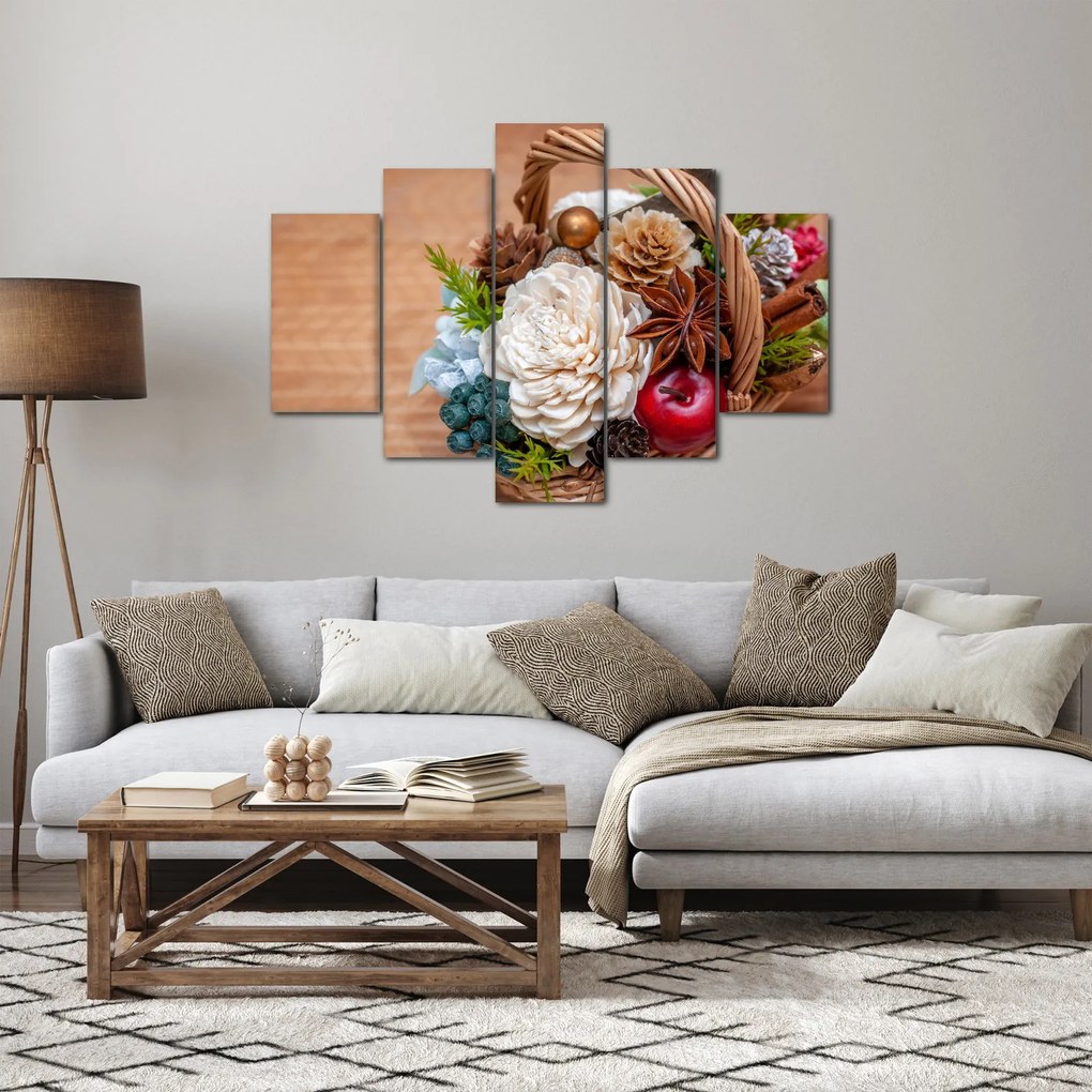 Obraz prúteného koša (150x105 cm)