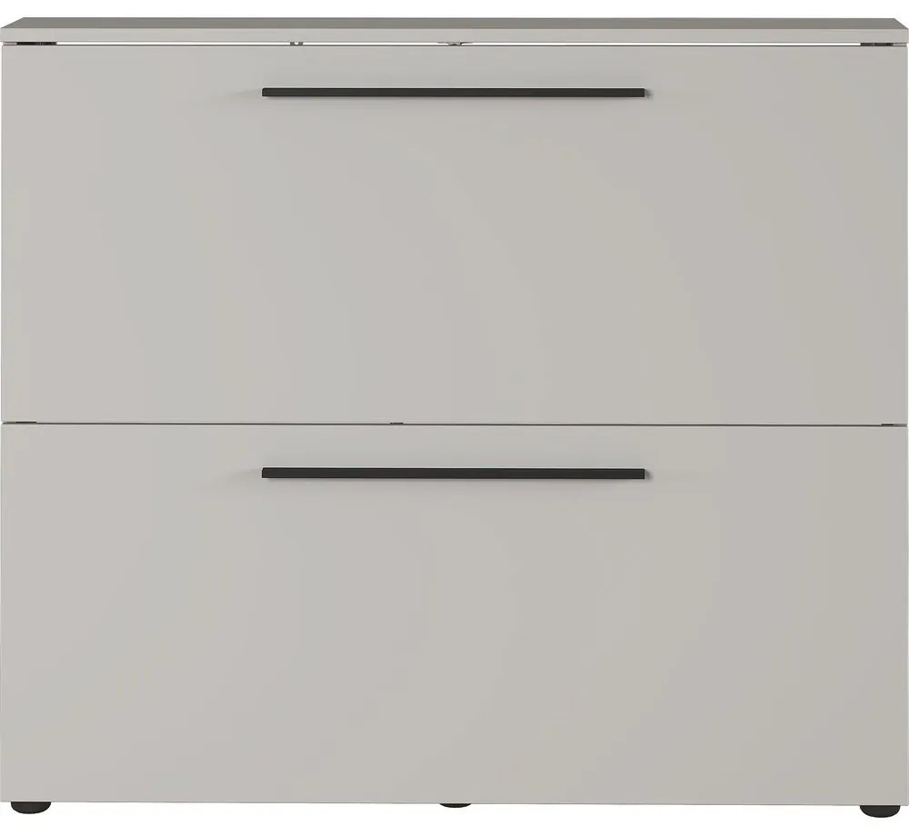 Sivobéžová závesná výklopná skrinka na topánky Utah - Germania