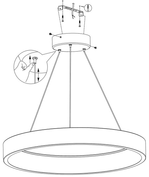 Eglo 900068 - LED RGBW Stmievateľný luster na lanku MARGHERA-Z LED/26W/230V