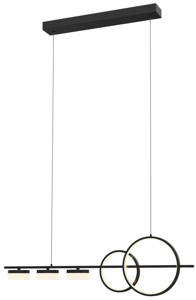 Wofi 7030-502 - LED Stmievateľný luster na lanku MESSINA LED/40W/230V čierna