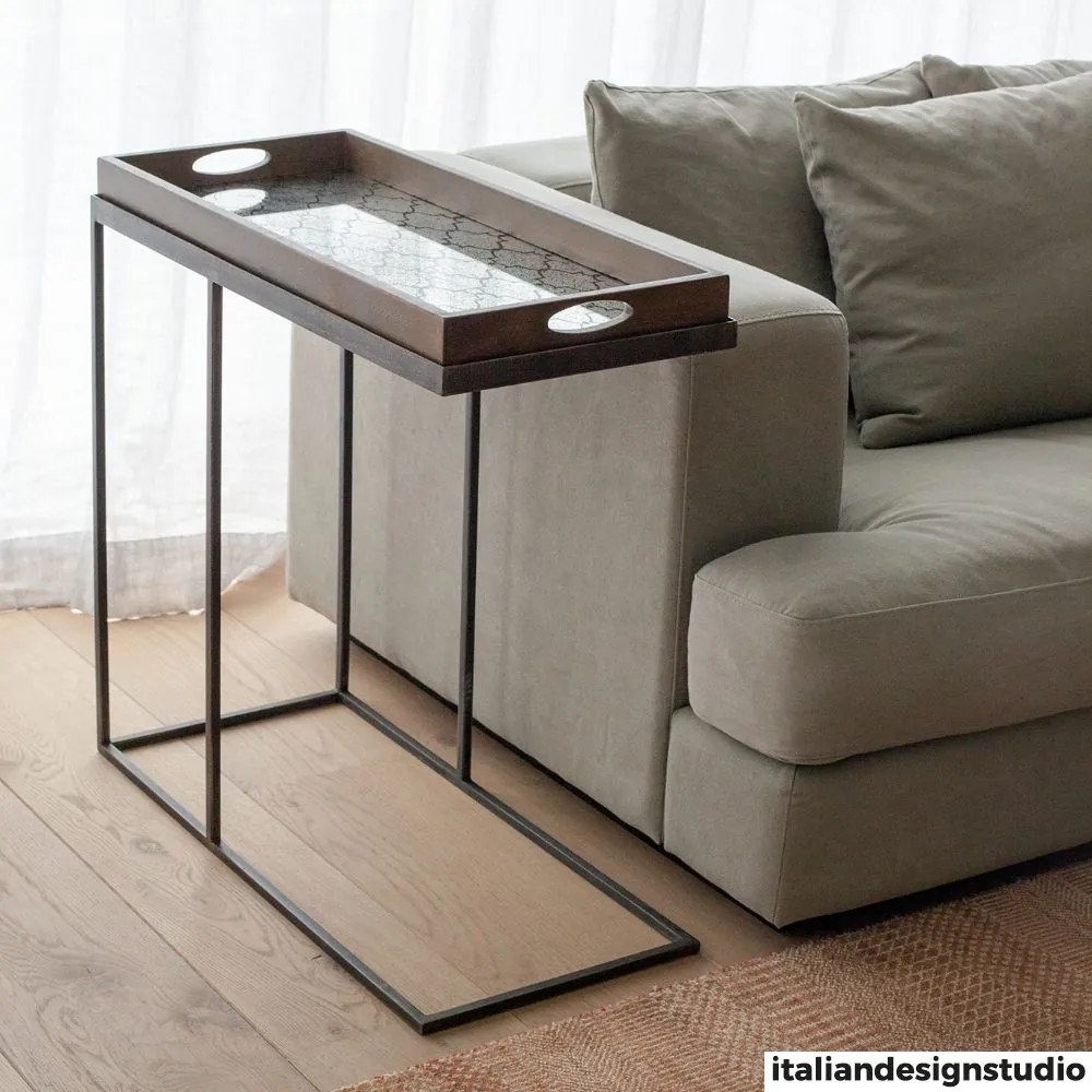 ETHNICRAFT Rectangular tray side table