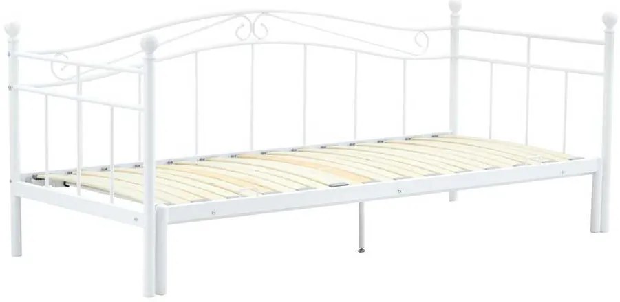 Rozkladacia posteľ Shallote 90/180 x 200 cm, biela