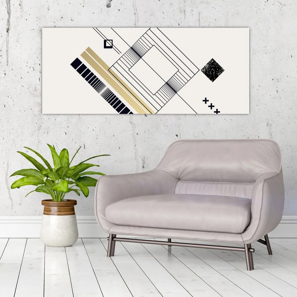 Obraz - Geometrické tvary N⁰6 (120x50 cm)
