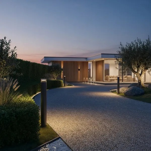 Ideal Lux - LED Vonkajšia lampa BOEING LED/14W/230V 100 cm IP65 čierna