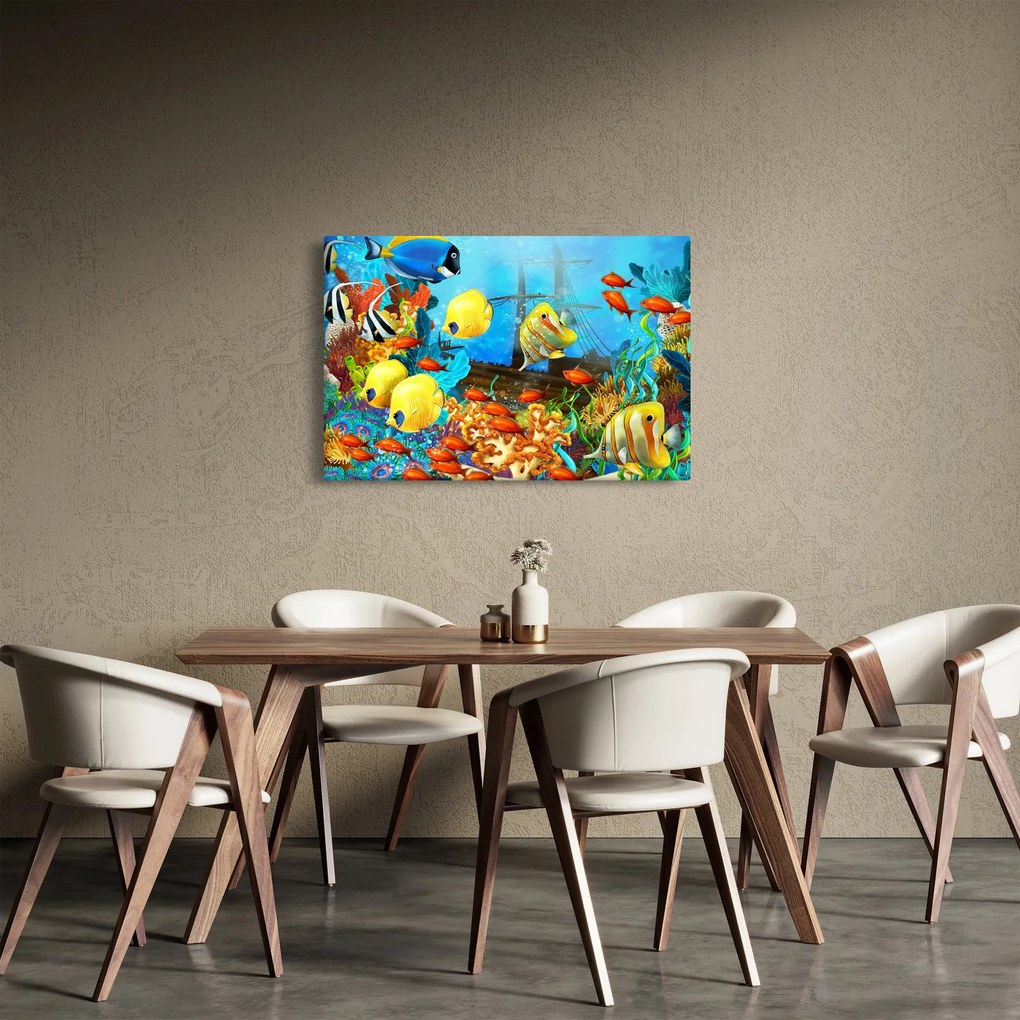 Obraz - Farebný koralový útes (90x60 cm)