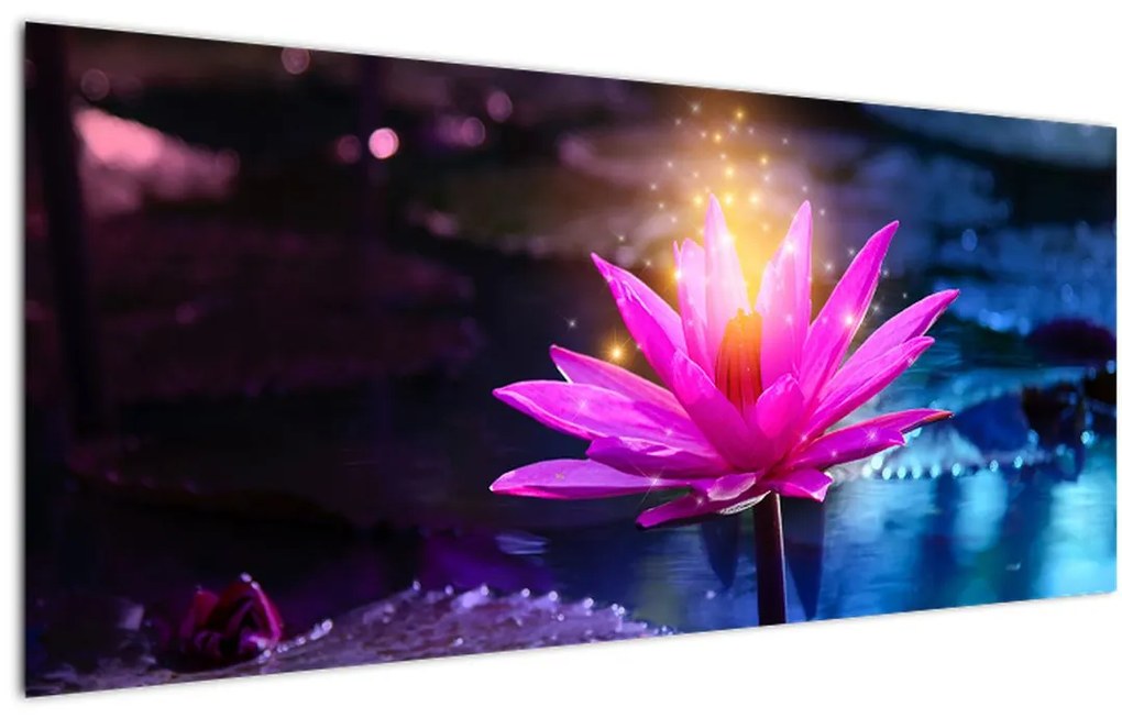 Obraz lekna na vode (120x50 cm)