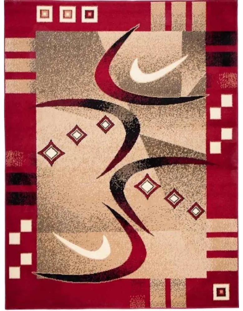 Kusový koberec PP Jorika červený, Velikosti 70x130cm