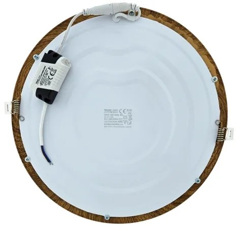 LED Podhľadové svietidlo CIRCLE LED/24W/230V 4200K pr. 29,6 cm hnedá