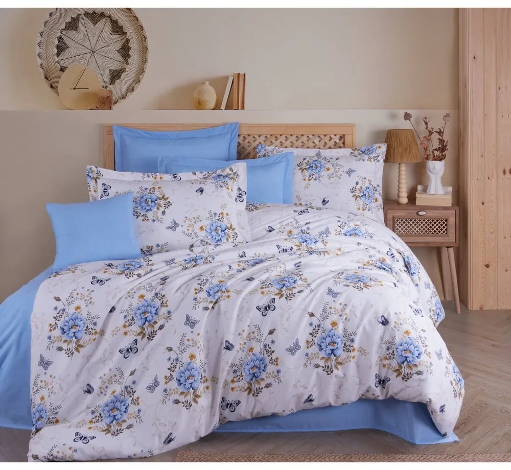 Biele obliečky na jednolôžko z bavlny Renforcé 140x200 cm Aylin – Mijolnir