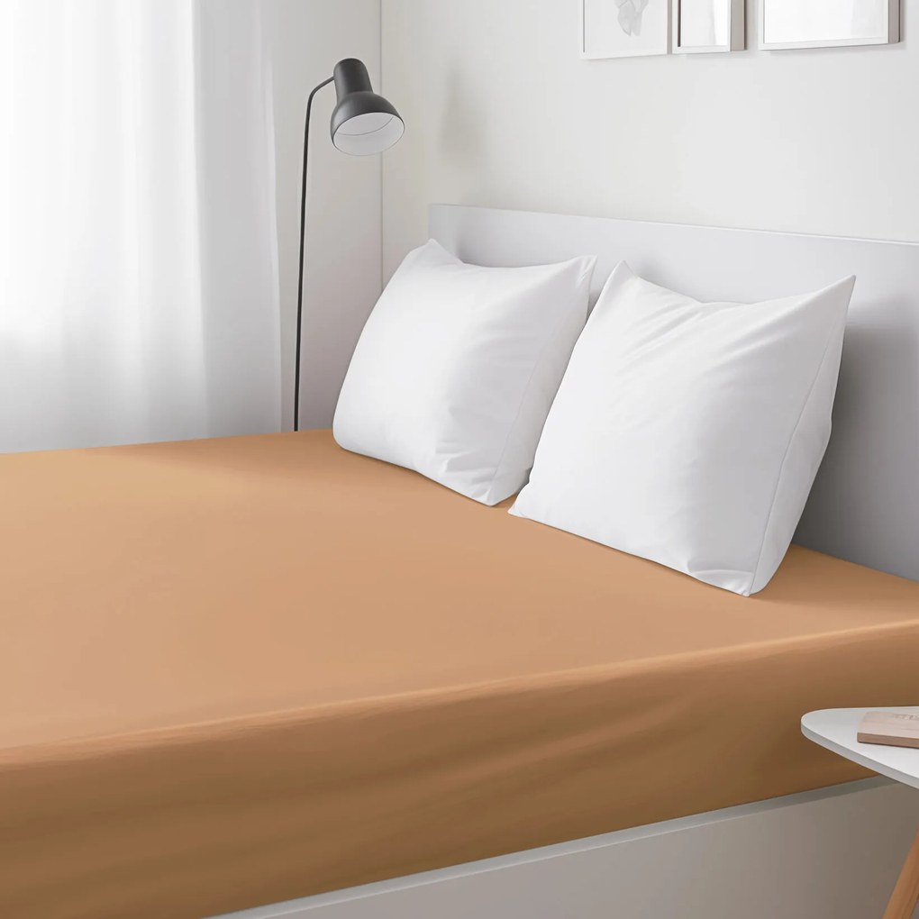 Goldea bavlnená napínacia plachta - hnedá 90 x 200 cm