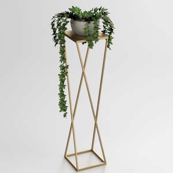 Stojan na kvety 100x24 cm zlatá