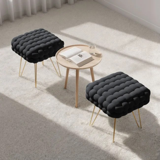 Taburetka DOTTY čierna