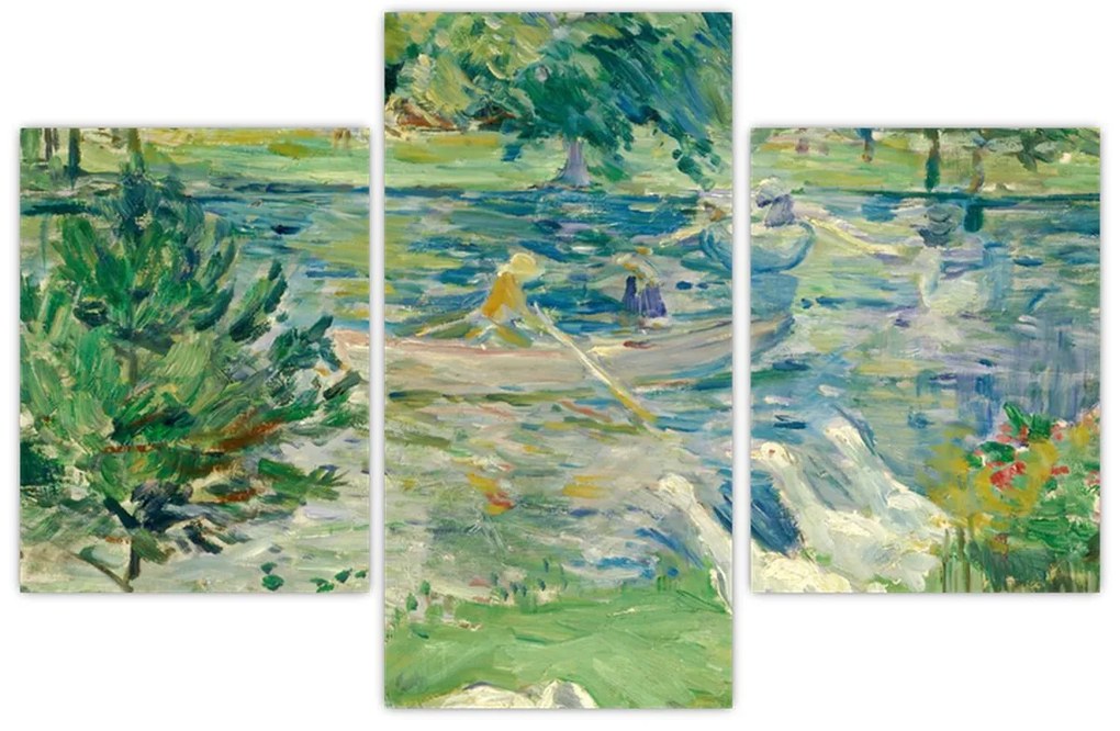 Obraz - Berthe Morisot, Girl in a Boat with Geese, reprodukcia (90x60 cm)