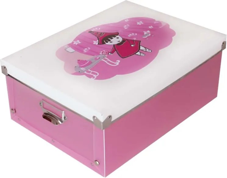 TZB Úložný box pre deti A4 - ružový