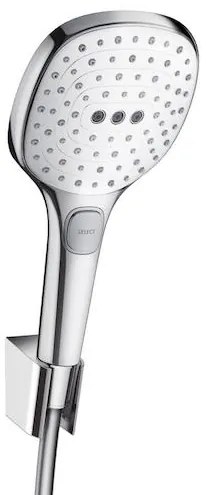 Sprchová hlavica s hadicou Hansgrohe Raindance Select E biela/chróm 26720400
