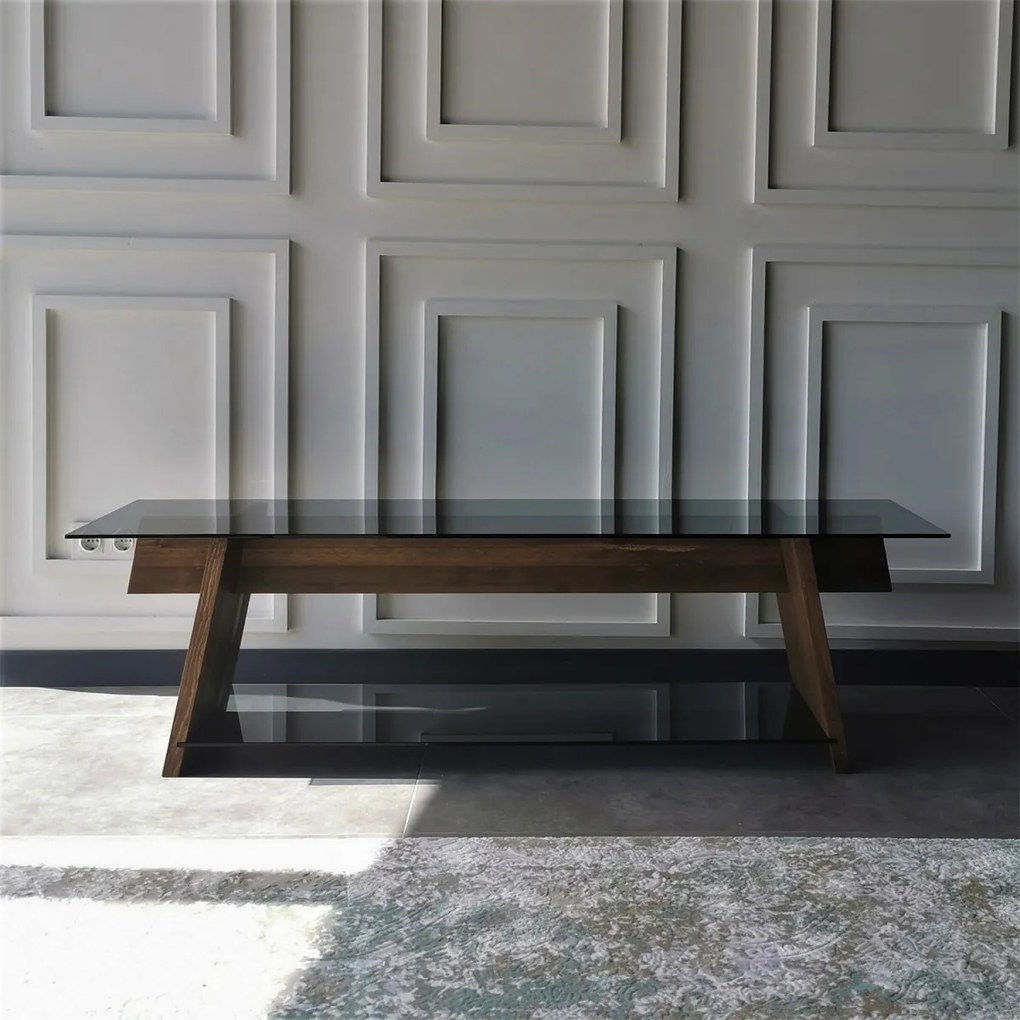 TV skrinka TV201 158 cm orech/čierna