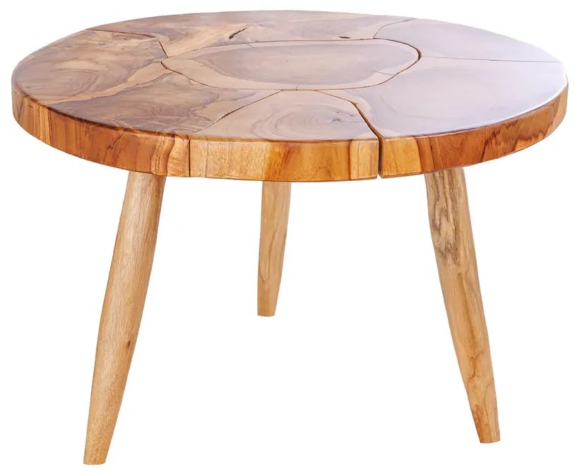 Konferenčný stolík MOSAIK Ø 60cm teakové drevo