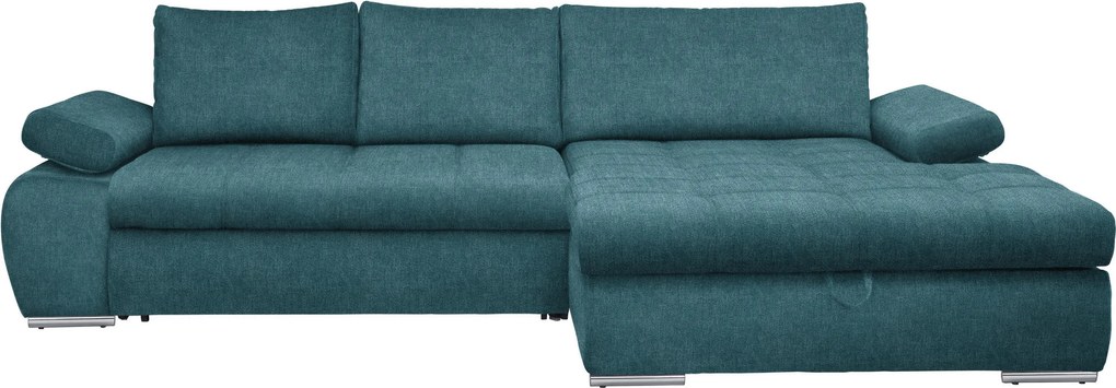 XXXLutz ROHOVÁ SEDAČKA, textil, petrolejová Carryhome - Sedačky - 002300011413