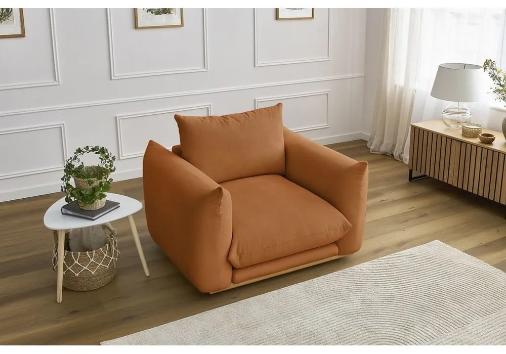 Oranžové kreslo Ernest – Bobochic Paris