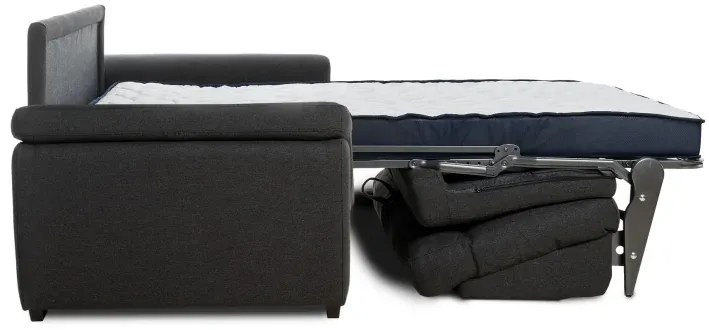 Pohovka na každodenné spanie AZZURRA br. FIORELLO rozkladacia, 140, tm. šedá (penelope 25)