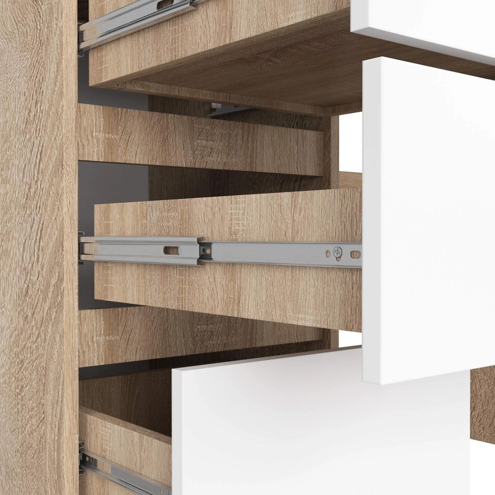 Písací stôl A-11 135 cm sonoma/biela