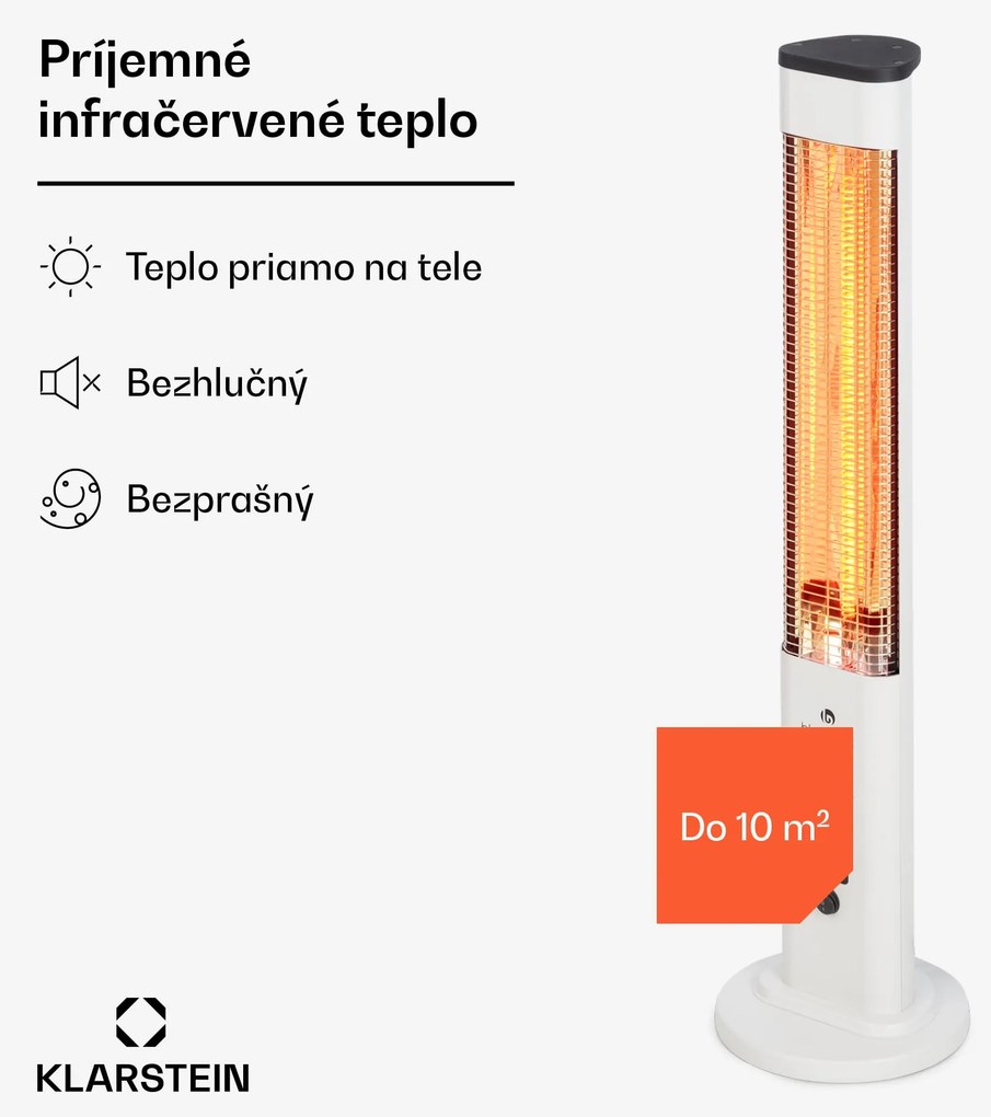 Blumfeldt Heat Guru Plus, vonkajší sálavý ohrievač, 1200 W, 3 nastavenia ohrevu, diaľkové ovládanie