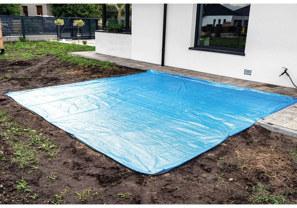 Univerzálna krycí plachta s očkami, PE, 100 g/m2, 2 x 3 m