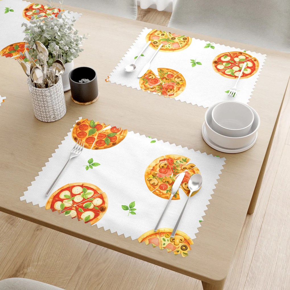 Goldea prestieranie na stôl teflónové - chrumkavá pizza - sada 2ks 30 x 40 cm