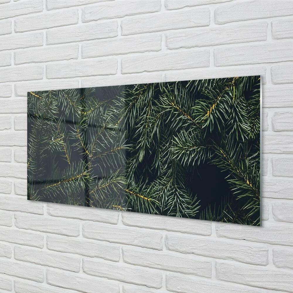 Sklenený obraz Vianočný strom vetvičky 140x70 cm