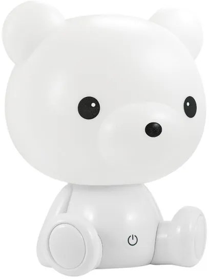 LED Stmievateľná detská nočná lampička 2,5W/230V medvedík biela