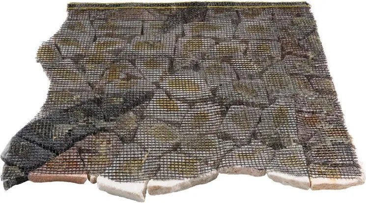 Mramorová mozaika, motív Rosone Windrose, 90 x 90 cm