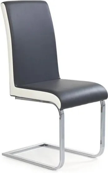 Jedálenská stolička Abigail sivá / biela