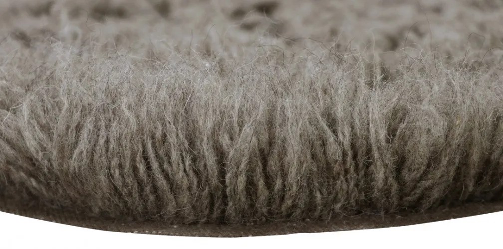 Lorena Canals koberce Vlnený koberec Woolly - Sheep Grey - 75x110 tvar kožušiny cm