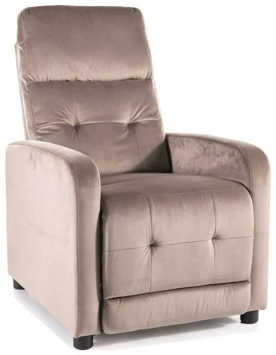 Relaxačné kreslo OTUS VELVET, béžová bluvel 40