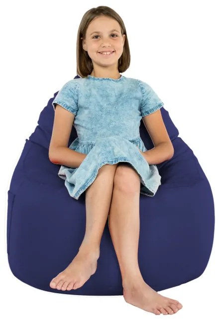 Kreslo Porto ekokoža tmavomodré